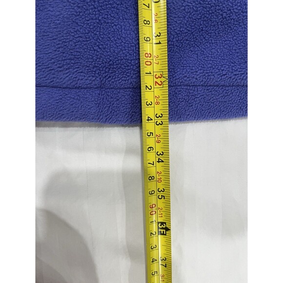 EUC LL Bean Fleece Robe Kids Small 8 Blue Long Sleeve Pockets Wrap Sash 212316 - Picture 6 of 7